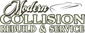 Modern collision and repair logo