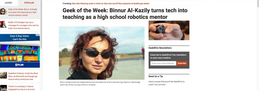 Geek of the Week - our own BInnur!